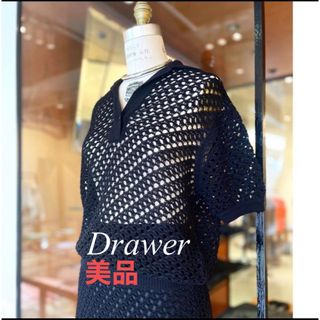 Drawer   ドゥロワー レースブラウス フレンチスリーブ バックリボン