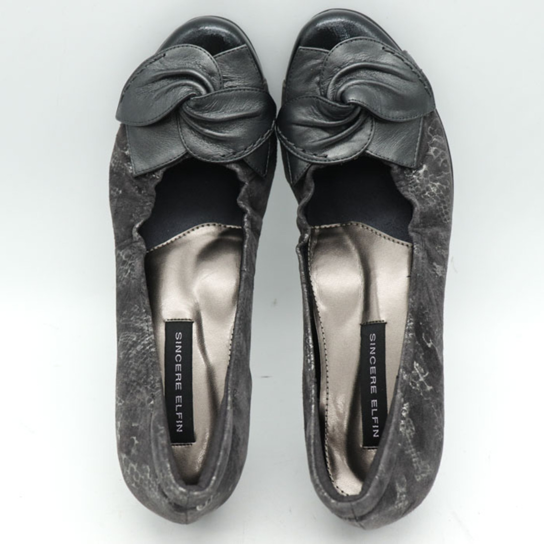 シンシアエルファン パンプス 未使用 訳あり 3E 幅広 靴 シューズ 日本製 フォーマル レディース 23.5cmサイズ グレー SINSERE ELFIN レディースの靴/シューズ(ハイヒール/パンプス)の商品写真
