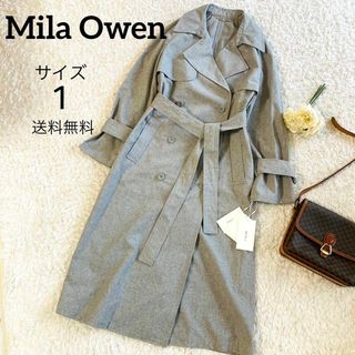 新品未使用Mila Owenミラオーウェンショールカラーファーロングコート