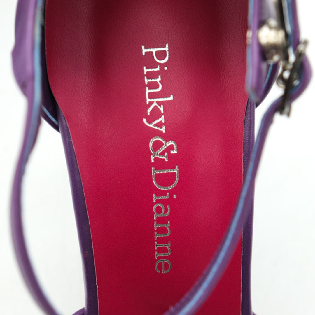 Pinky&Dianne(ピンキーアンドダイアン)のピンキー＆ダイアン サンダル 未使用 訳あり ストラップ ハイヒール 靴 シューズ レディース 36.5サイズ パープル Pinky&Dianne レディースの靴/シューズ(サンダル)の商品写真