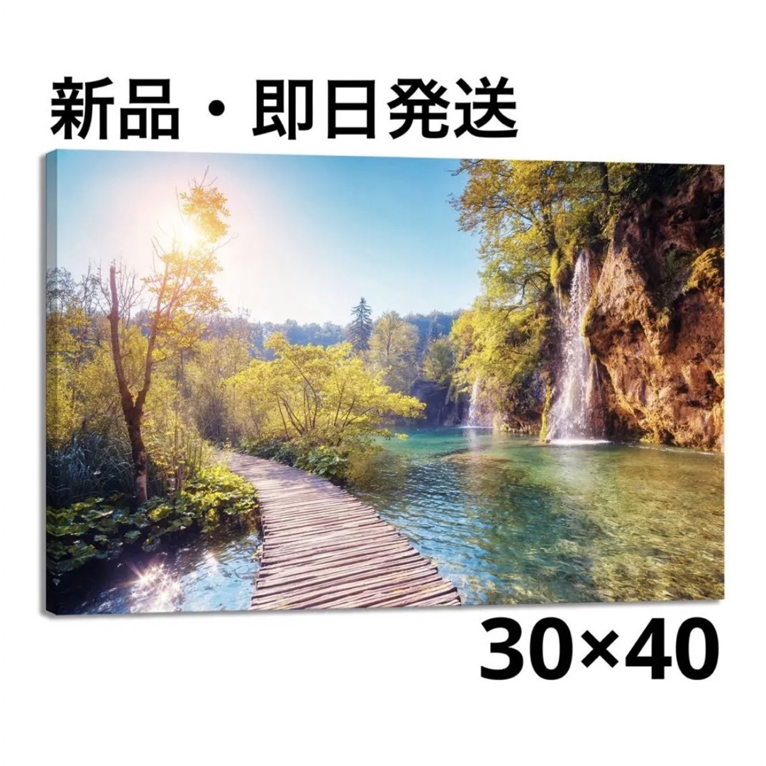 アートパネル 油絵風 森林 自然風景 ポスター 風景画 装飾画 絵画の