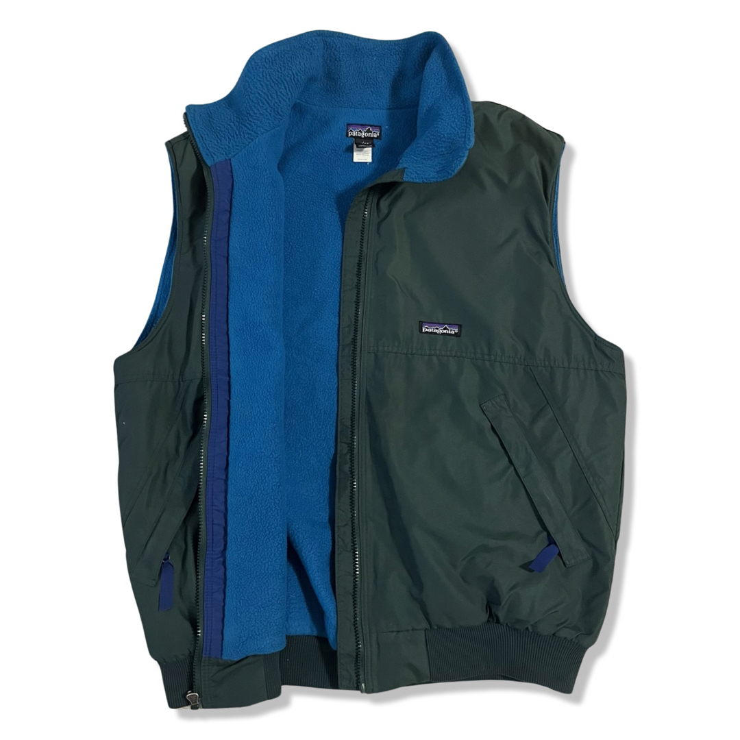 00s】patagonia シェルドシンチラベスト USA製 L グリーン-