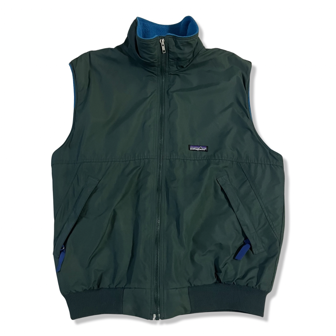 【00s】patagonia シェルドシンチラベスト USA製 L グリーン