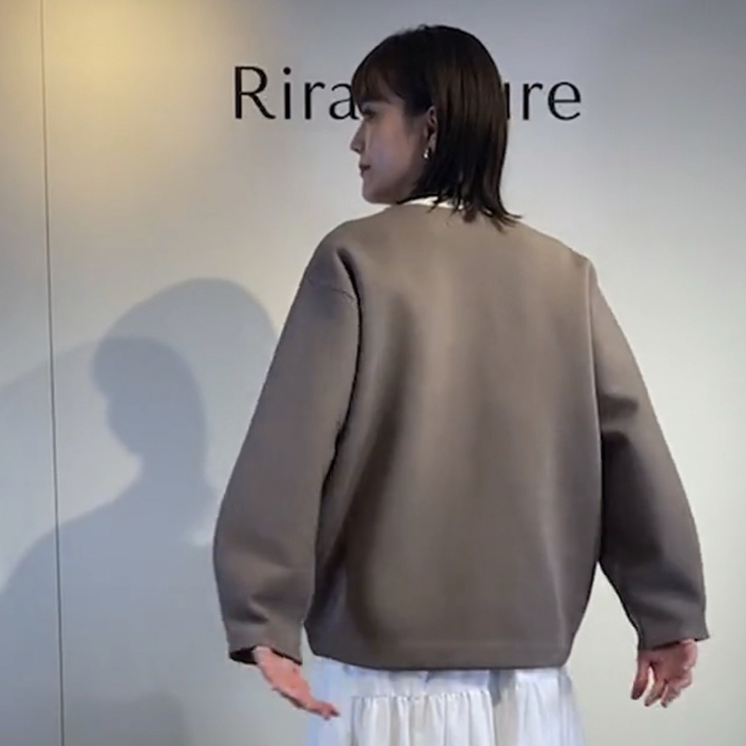 Rirandture(リランドチュール)のRirandture 《松井愛莉さんコラボ》コクーンカーディガン レディースのトップス(カーディガン)の商品写真