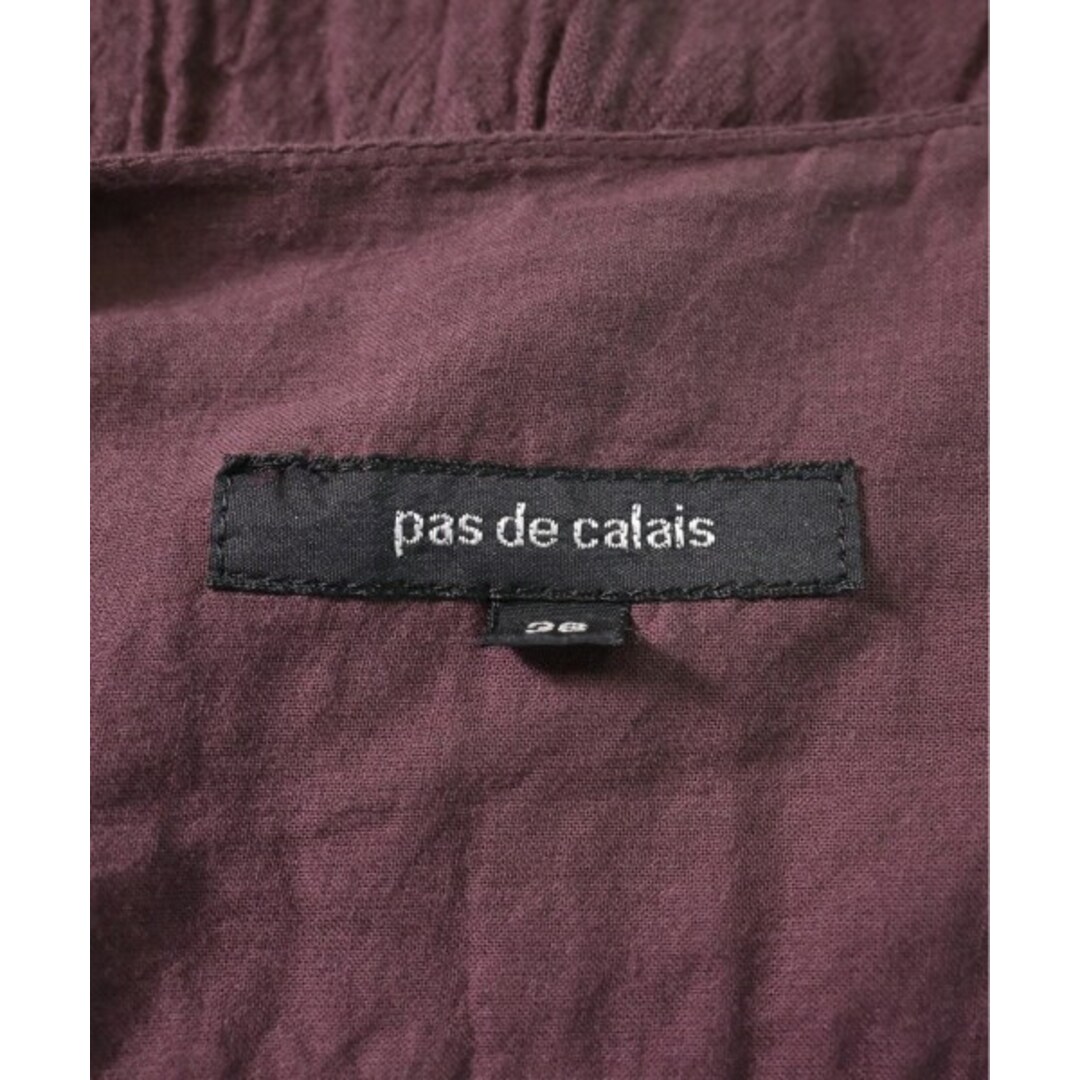 pas de calais パドカレ ブラウス 36(S位) 茶 2