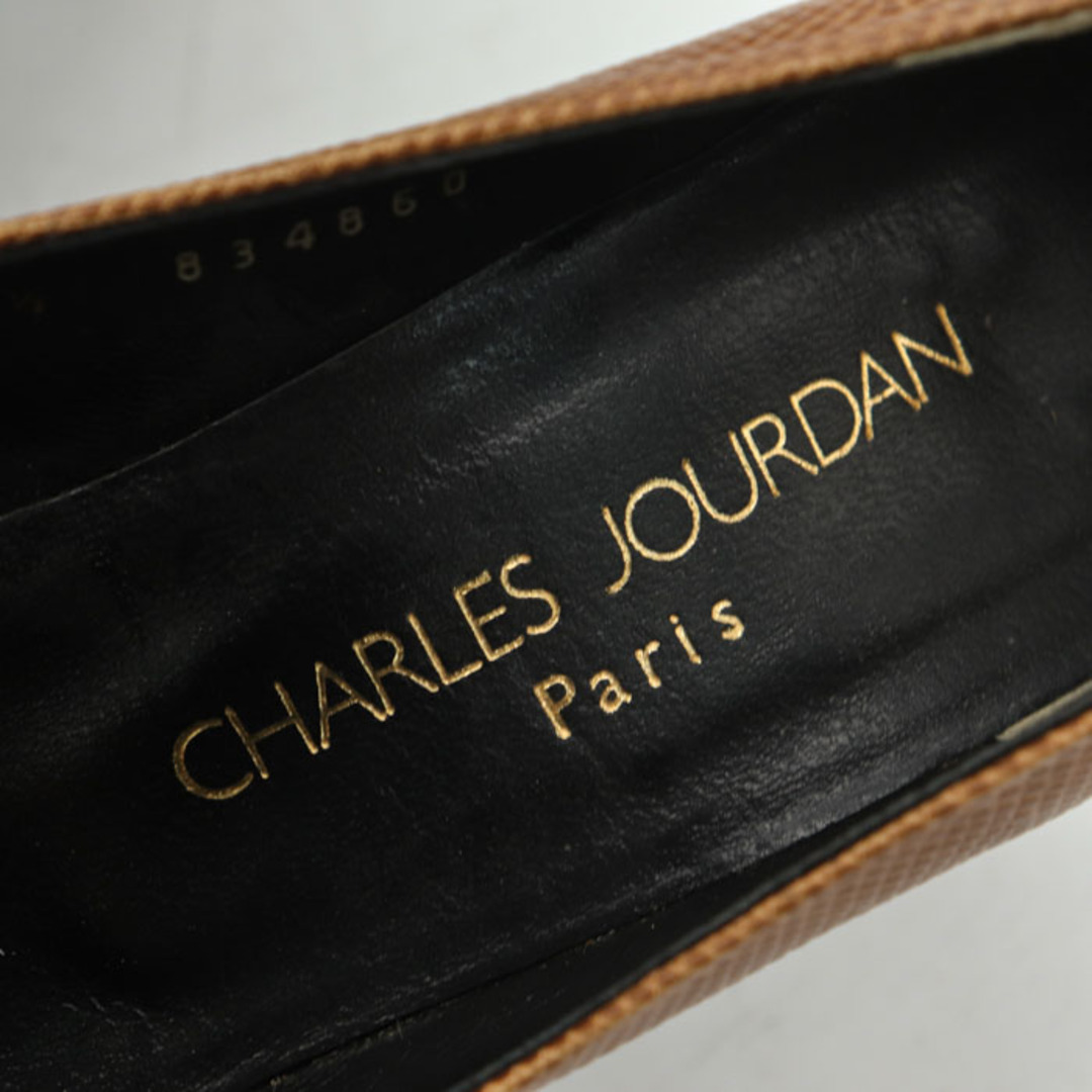 CHARLES JOURDAN(シャルルジョルダン)のシャルル・ジョルダン パンプス アーモンドトゥ ハイヒール シューズ 靴 ブランド レディース 5.5サイズ ブラウン CHARLES JOURDAN レディースの靴/シューズ(ハイヒール/パンプス)の商品写真