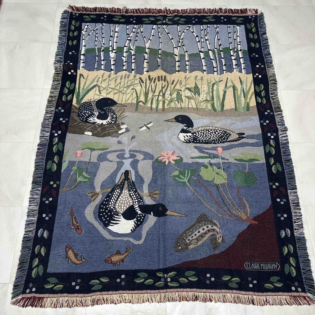 L.L.Bean - LL BEAN カモ マルチカバー ソファーカバー ラグ 156x116の