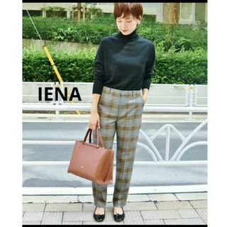 IENA - IENA ウールチェックスティックパンツ サイズ38の通販｜ラクマ