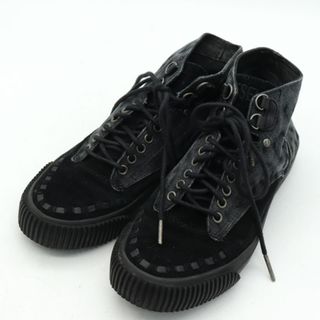 ディーゼル(DIESEL)のディーゼル ハイカットスニーカー デニム生地 シューズ 靴 ブランド レディース 24cmサイズ ブラック DIESEL(スニーカー)