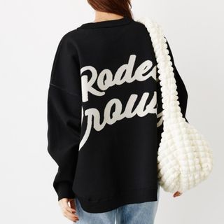 ロデオクラウンズワイドボウル(RODEO CROWNS WIDE BOWL)の新時代ニットV-LIGHT KNIT Vネックトップス　ブラック(ニット/セーター)