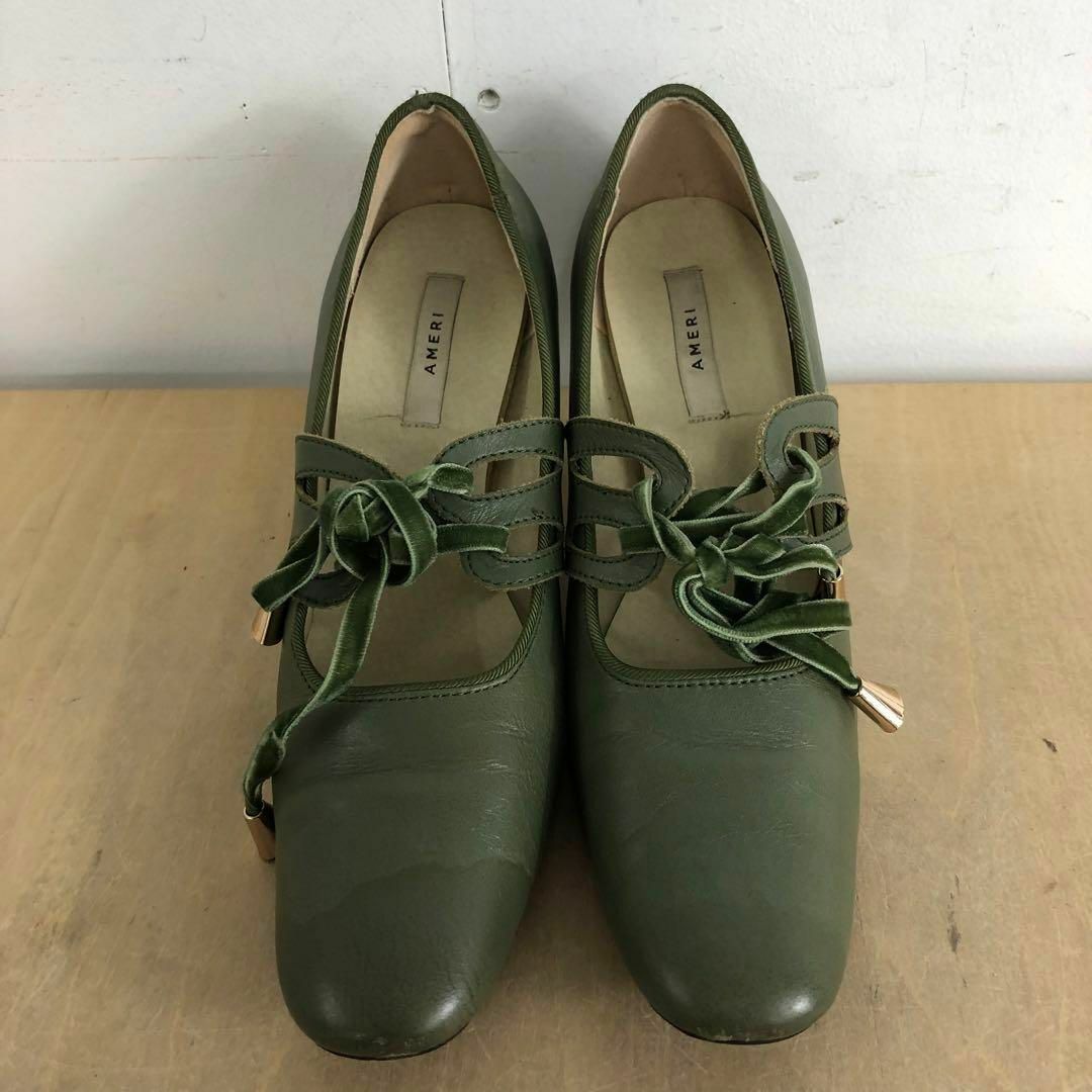 Ameri VINTAGE(アメリヴィンテージ)の【送料無料】AMERI アメリ CUTWORK LACE UP PUMPS S レディースの靴/シューズ(ハイヒール/パンプス)の商品写真