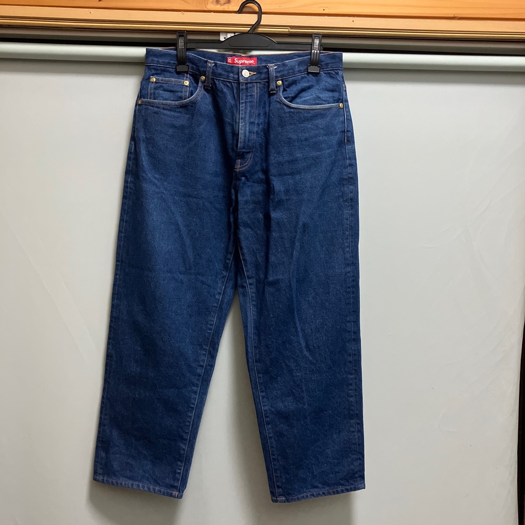 supreme baggy jean rigid indigo 22aw