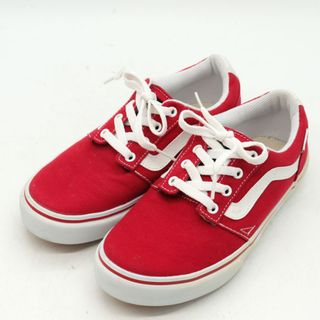 ヴァンズ(VANS)のバンズ OFF THE WALL スニーカー ローカット V341 クレイル キャンバス シューズ 靴 レディース 23cmサイズ レッド VANS(スニーカー)