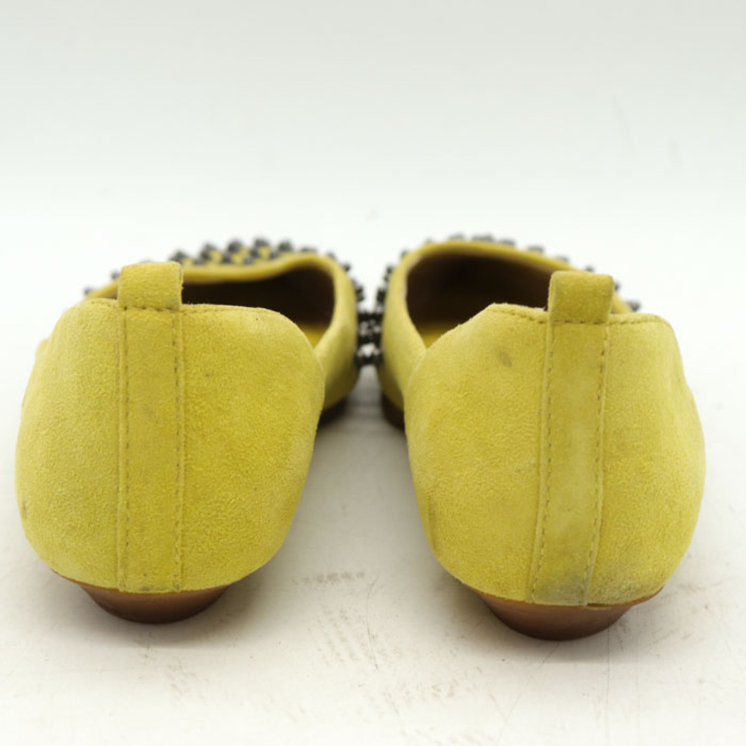 DIESEL(ディーゼル)のディーゼル パンプス ポインテッドトゥ スタッズ スエード ローヒール ブランド シューズ 靴 レディース 35サイズ イエロー DIESEL レディースの靴/シューズ(ハイヒール/パンプス)の商品写真