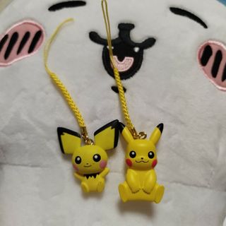 ポケモン(ポケモン)のポケモン★ピカチュウ2個セット、ガチャ(ストラップ)