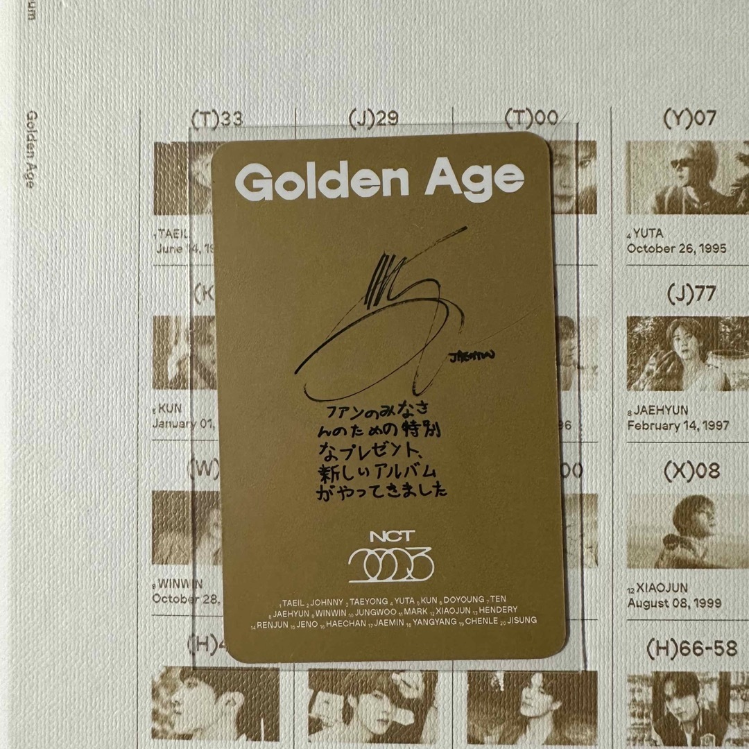 Golden Age JAPAN Bver. 日本盤トレカジェヒョン