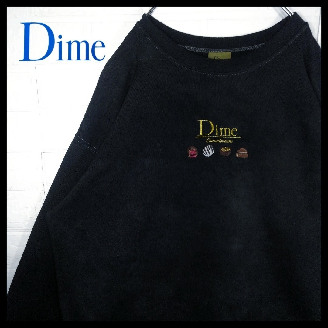 DIME(ダイム)》チョコレートロゴ刺繍 裏起毛 ビッグシルエット スウェット-