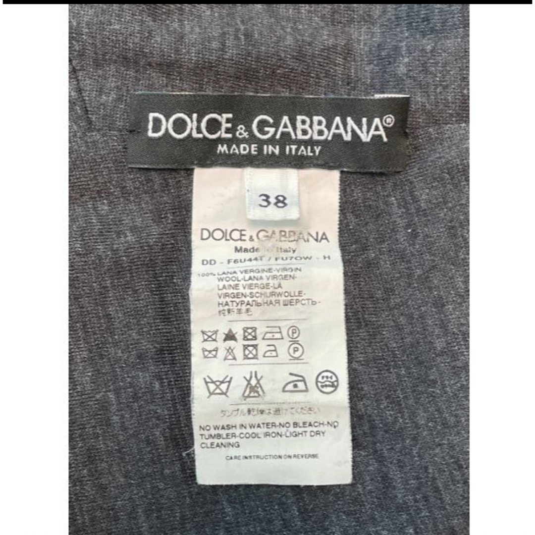 DOLCE&GABBANA(ドルチェアンドガッバーナ)の美品✨DOLCE&GABBANA ドルチェアンドガッバーナ グレーワンピース レディースのワンピース(ミニワンピース)の商品写真