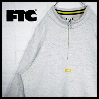 FTC  NYLON LOGO 6 PANEL＋VELOUR HALF ZIP