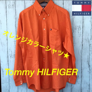 トミーヒルフィガー(TOMMY HILFIGER)の[レア]TOMMY HILFIGER/トミーヒルフィガー 90s デカタグシャツ(シャツ)