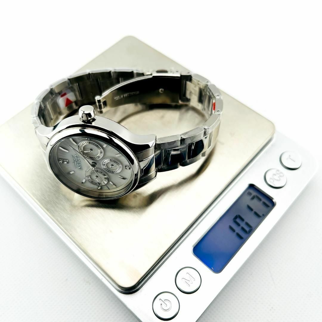 AA62 インビクタ エンジェル レディース高級腕時計 シルバー クリスタル 3