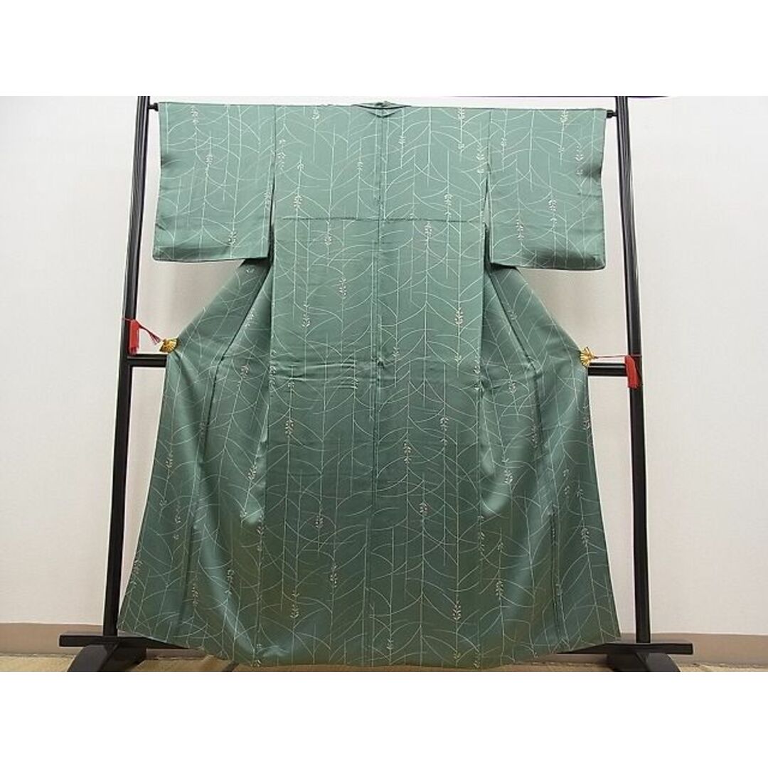 平和屋野田店■上質な小紋 草花文 逸品 n-je2845