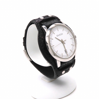 ’グッチ 時計’ ホワイト メンズモデル 極美品