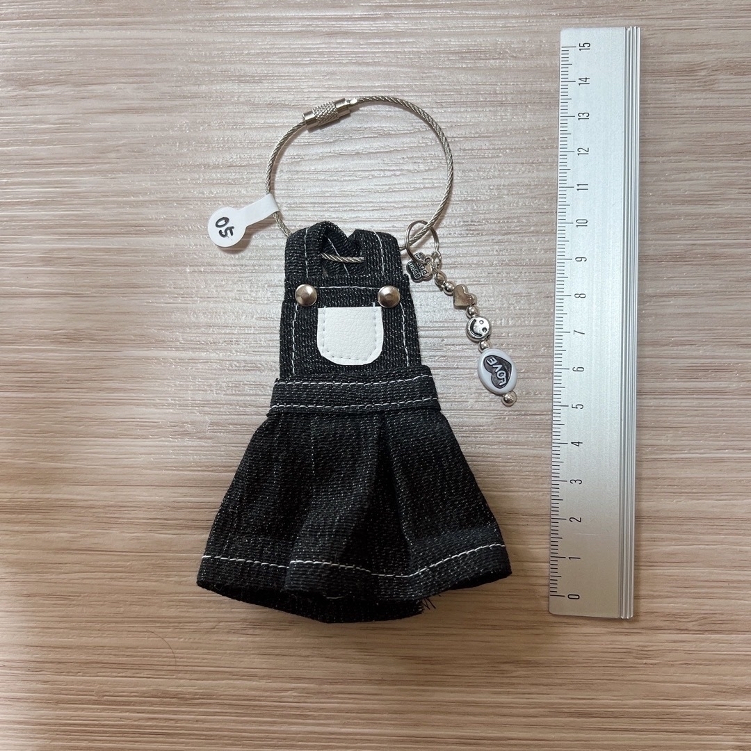 ハンドメイド ストラップ デニム風 オーバーオール スカート ハンドメイド ストラップ デニム風 オーバーオール スカート