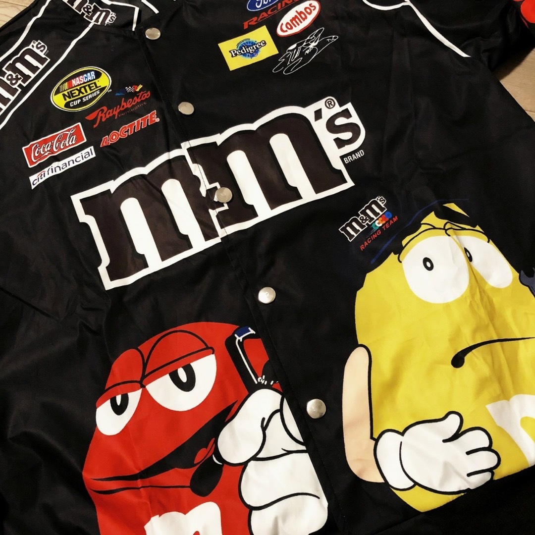 m&m&m's(エムアンドエムアンドエムズ)のNASCARナスカー/m&m's エムアンドエムズ レーシングジャケット 新品 レディースのジャケット/アウター(スタジャン)の商品写真