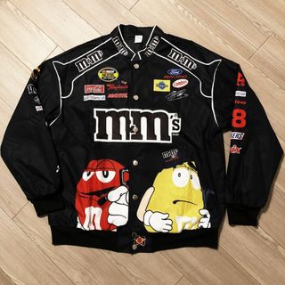 エムアンドエムアンドエムズ(m&m&m's)のNASCARナスカー/m&m's エムアンドエムズ レーシングジャケット 新品(スタジャン)