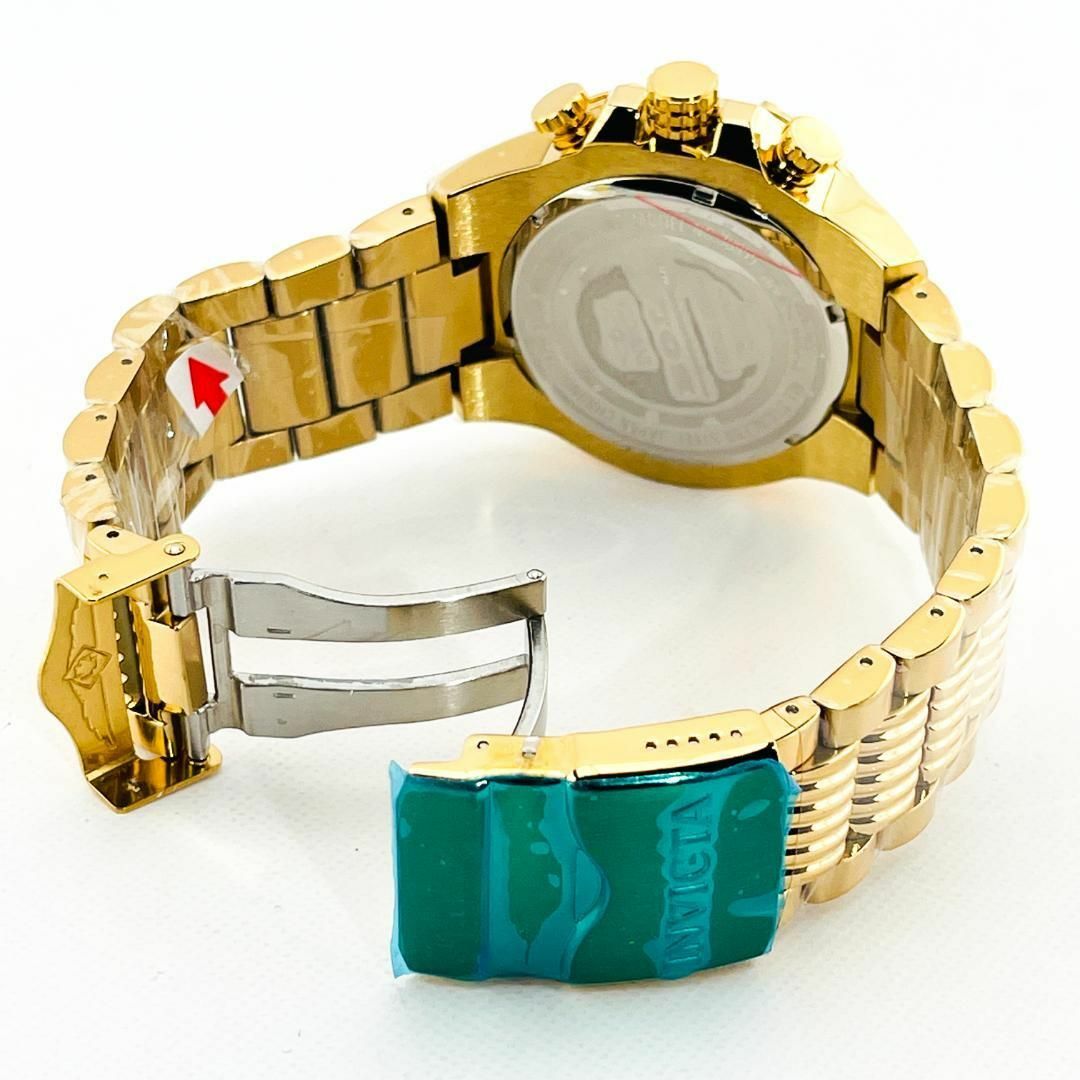 INVICTA - AA65 インビクタ メンズ高級腕時計 ゴールド クロノグラフ