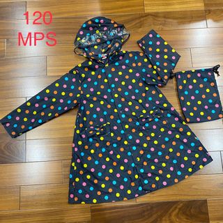 エムピーエス(MPS)の専用！レインコート　120cm 女の子　リボン付　MPS 付属袋あり(レインコート)