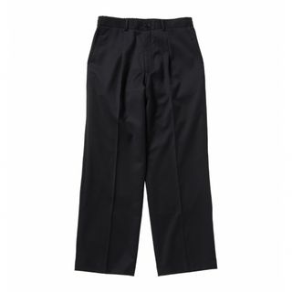 エヌハリウッド(N.HOOLYWOOD)のエヌハリウッド　wide taperd easy slacks black 36(スラックス)