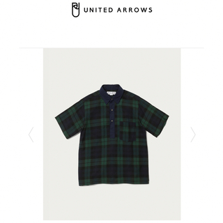 UNITED ARROWS - ユナイテッドアローズ ブルーレーベル シャツ ストライプ 半袖 L 黄緑の通販｜ラクマ