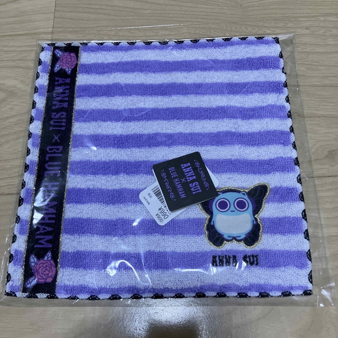 新品！ANNA SUI アナスイ　ブルーハムハム　タオルハンカチ　3枚セット