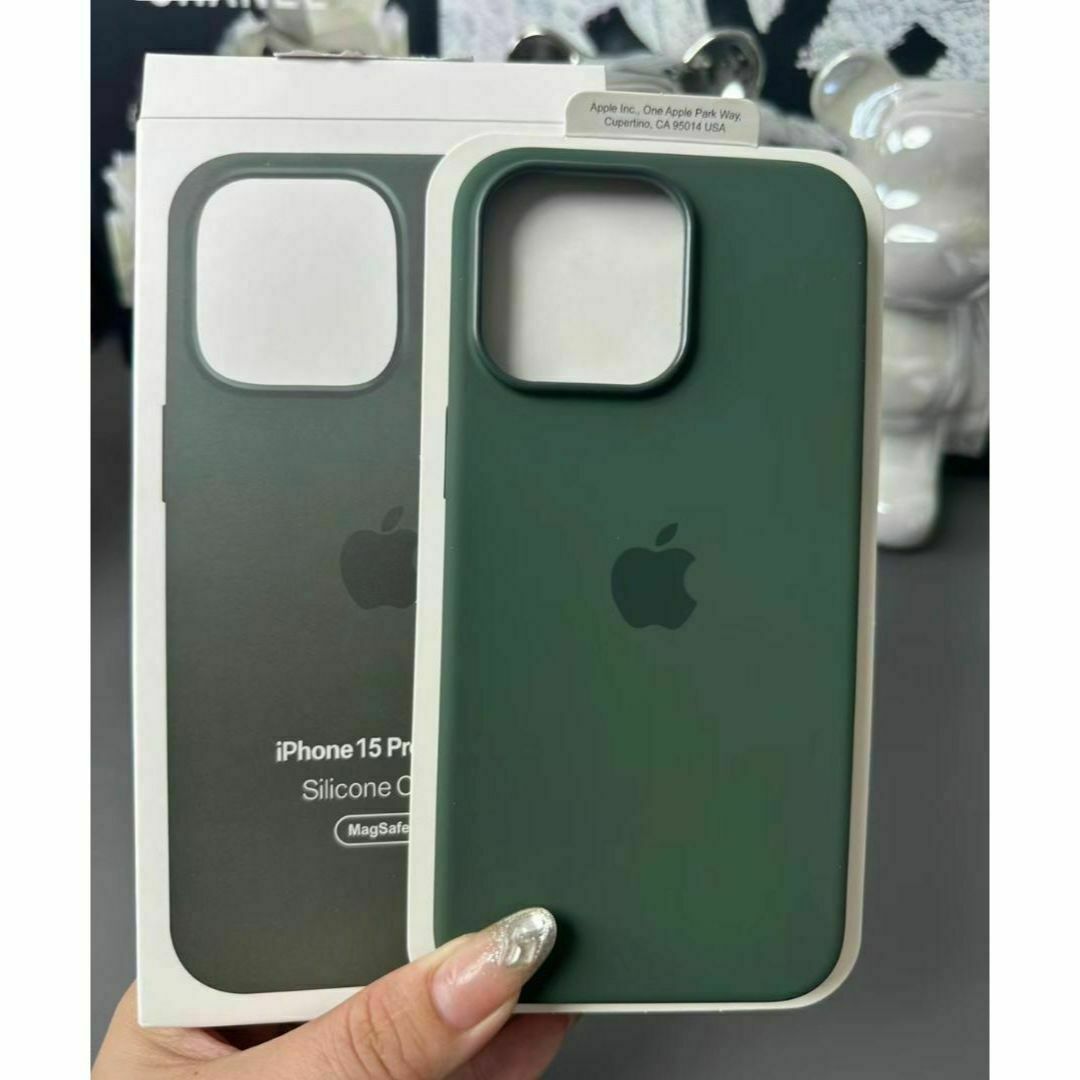 新品】純正互換品iPhone 15 pro max シリコンケース サイプレス 新品】純正互換品iPhone 15 pro max シリコンケース サイプレス