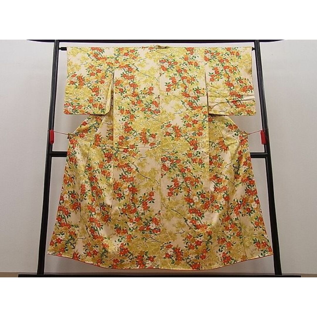 平和屋野田店■上質な小紋 花間道 逸品 n-by3594