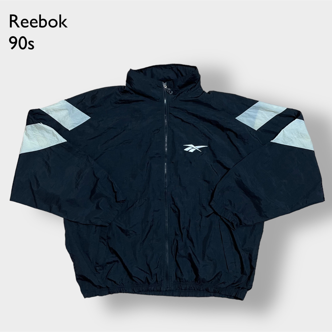 Reebok - Reebok 90s ナイロンジャケット ジャンパー バイカラー 刺繍