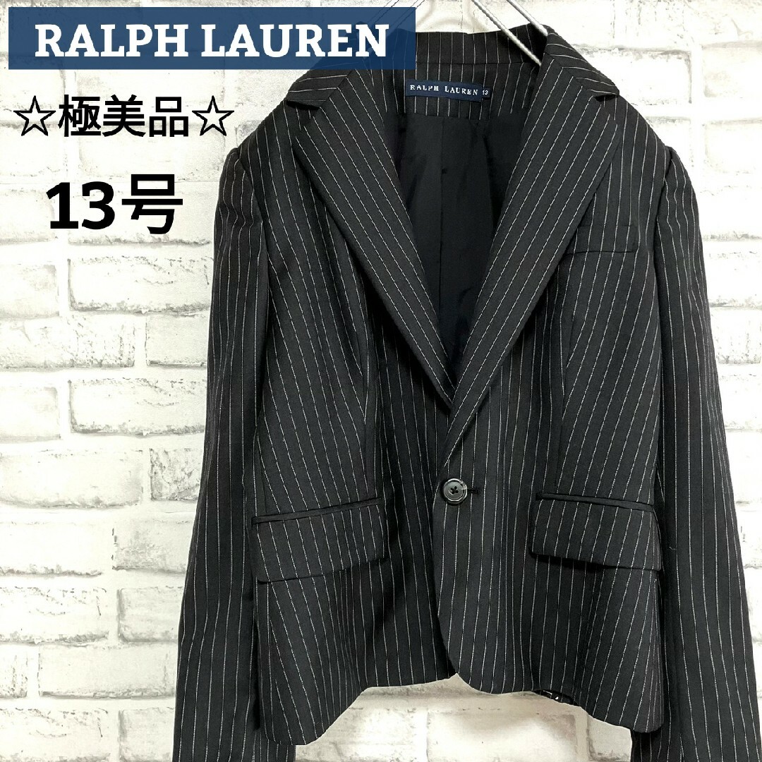 美品★RALPH　LAUREN★ラルフローレン テーラードジャケット ストライプ | フリマアプリ ラクマ