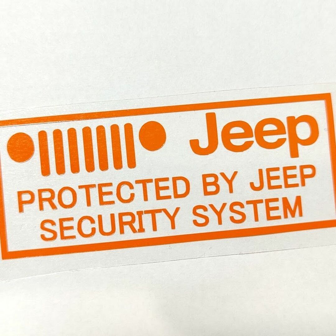 ジープ セキュリティステッカー 4枚セット JEEP レネゲード コンパス 自動車/バイクの自動車(セキュリティ)の商品写真