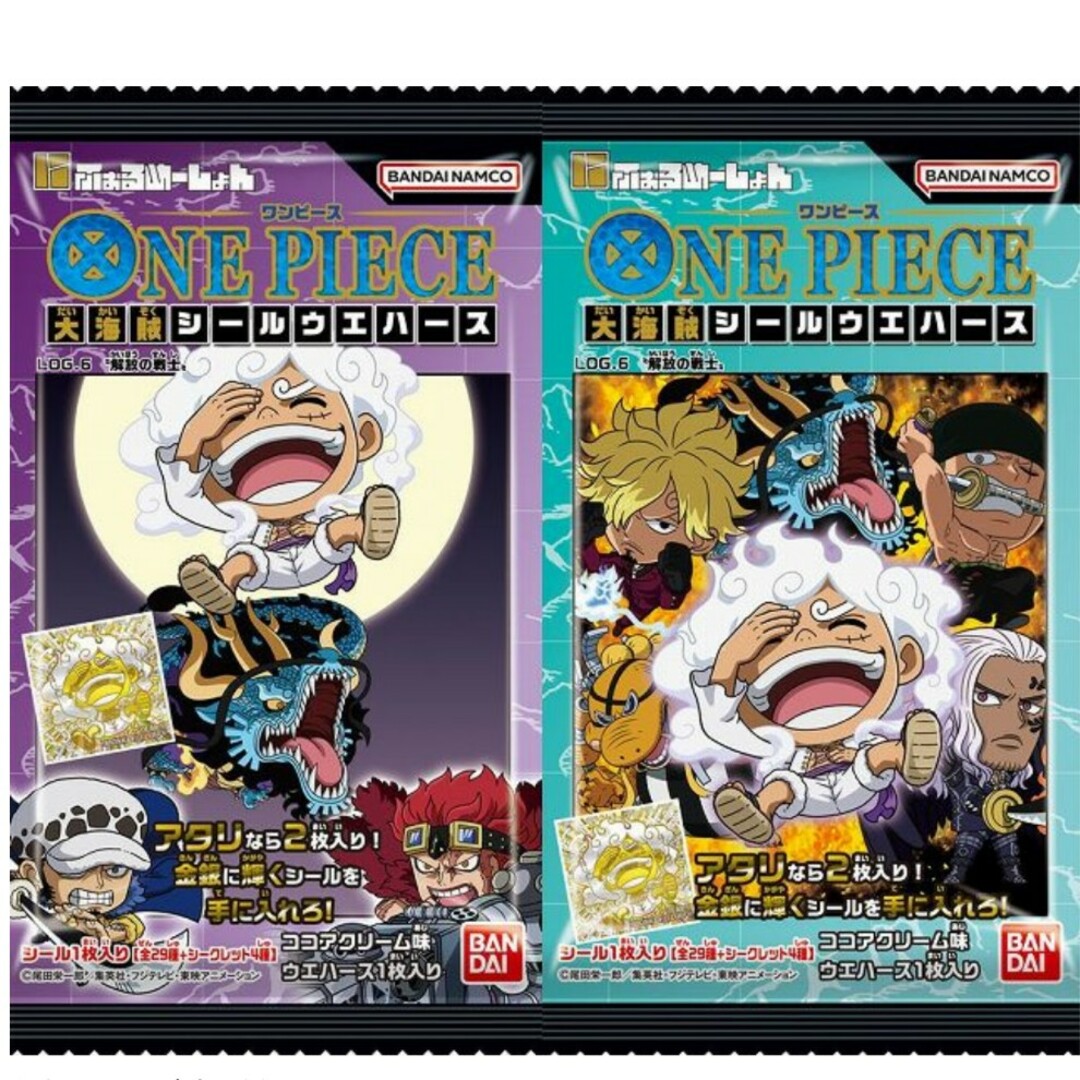 6枚セット ニカ ONE PIECEシールウエハースLOG.6 UGSR-