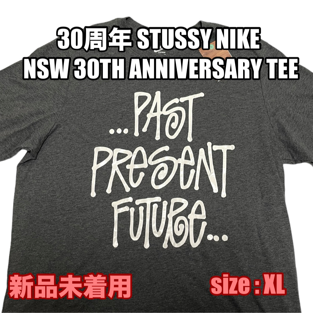 STUSSY(ステューシー)の新品 30周年 STUSSY  NIKE NSW Tシャツ XL ステューシー メンズのトップス(Tシャツ/カットソー(半袖/袖なし))の商品写真