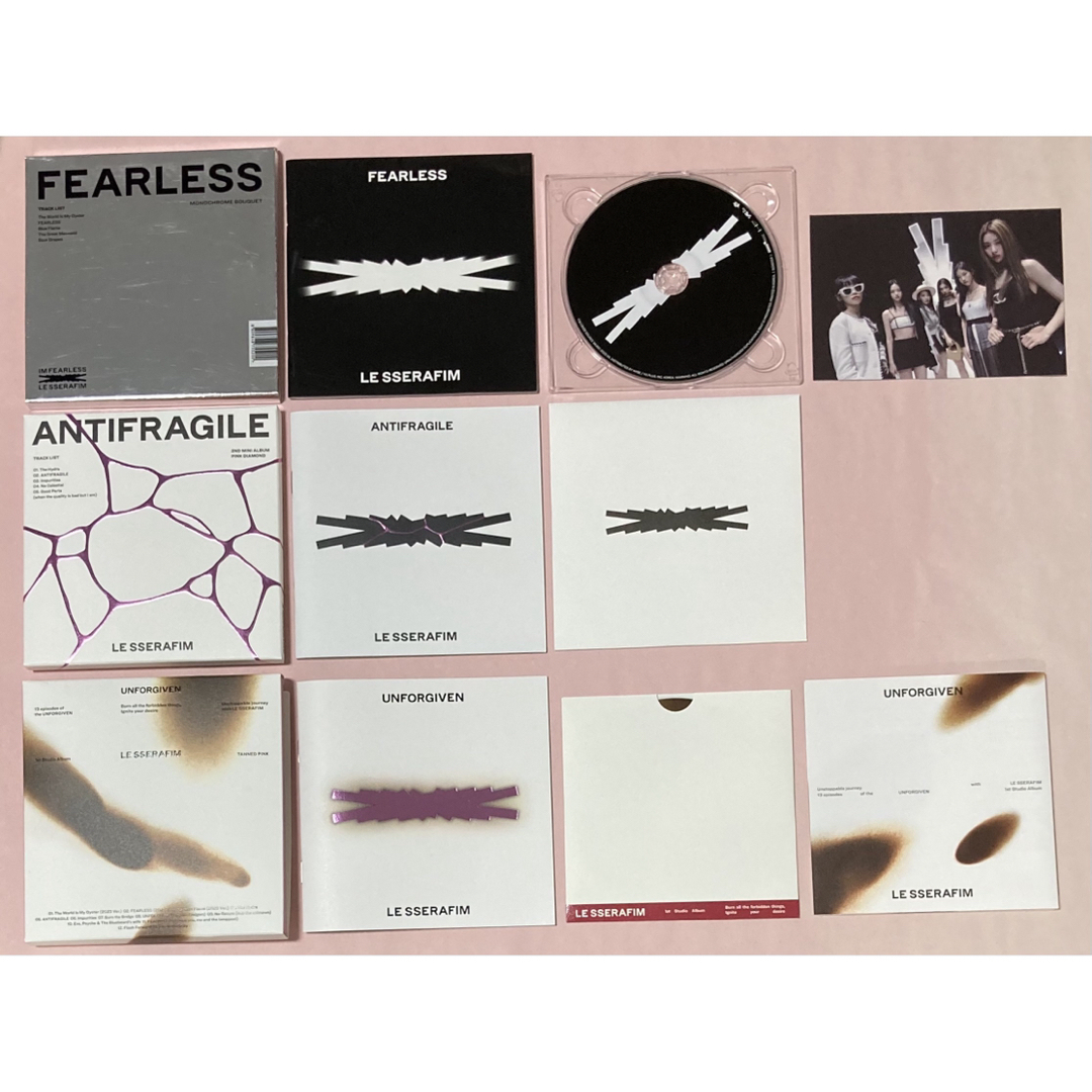 LE SSERAFIM CD  ANTIFRAGILE  FEARLESS