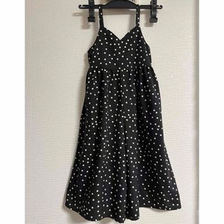 ジーユー(GU)のGU 110 ドット　サロペット　美品　子供服(ワンピース)