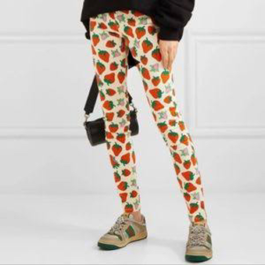 《ご成約》GUCCI ランウェイ 春夏コレクション いちごロゴパンツ