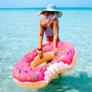 浮き輪　浮輪　ドーナツ ドーナッツ　水泳 海水浴　水遊び用　大人用　100サイズ