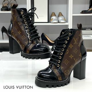 ルイヴィトン(LOUIS VUITTON)の6333 ヴィトン スタートレイルライン モノグラム レザー アンクルブーツ(ブーツ)