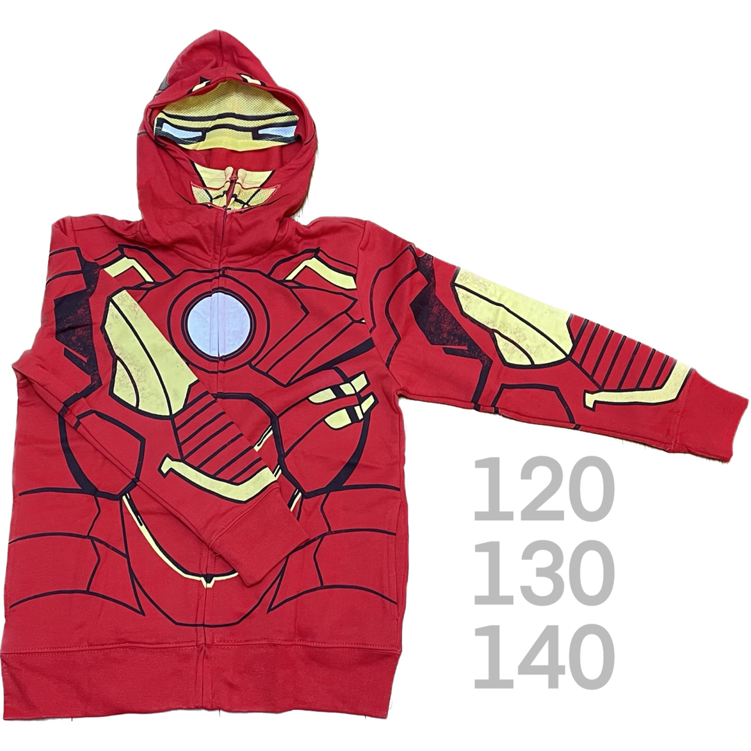 MARVEL(マーベル)の【アイアンマン】パーカー② 120・130・140 キッズ/ベビー/マタニティのキッズ服男の子用(90cm~)(ジャケット/上着)の商品写真