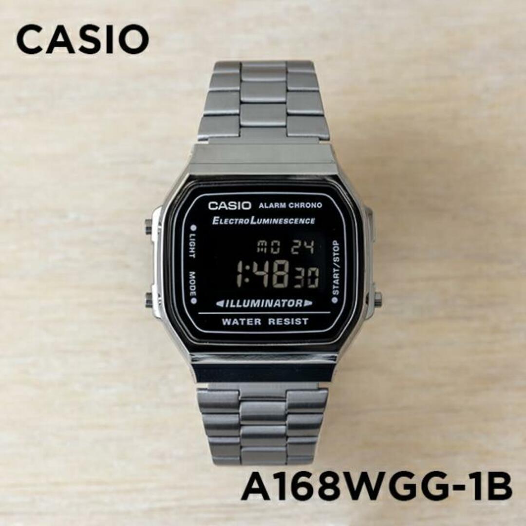 【並行輸入品】【日本未発売】CASIO STANDARD MENS カシオ スタンダード A168WGG-1B 腕時計 時計 ブランド メンズ キッズ 子供 男の子 チープカシオ チプカシ デジタル 日付 カレンダー ブラック 黒 ガンメタ メタル 送料無料