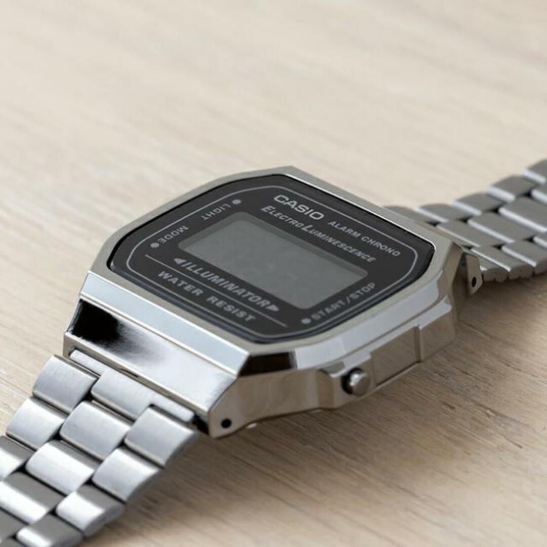 CASIO(カシオ)の【並行輸入品】【日本未発売】CASIO STANDARD MENS カシオ スタンダード A168WGG-1B 腕時計 時計 ブランド メンズ キッズ 子供 男の子 チープカシオ チプカシ デジタル 日付 カレンダー ブラック 黒 ガンメタ メタル 送料無料 メンズの時計(腕時計(アナログ))の商品写真